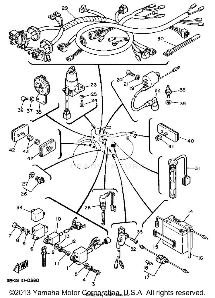 Electrical 1 DT50LC - 1990 Schematic