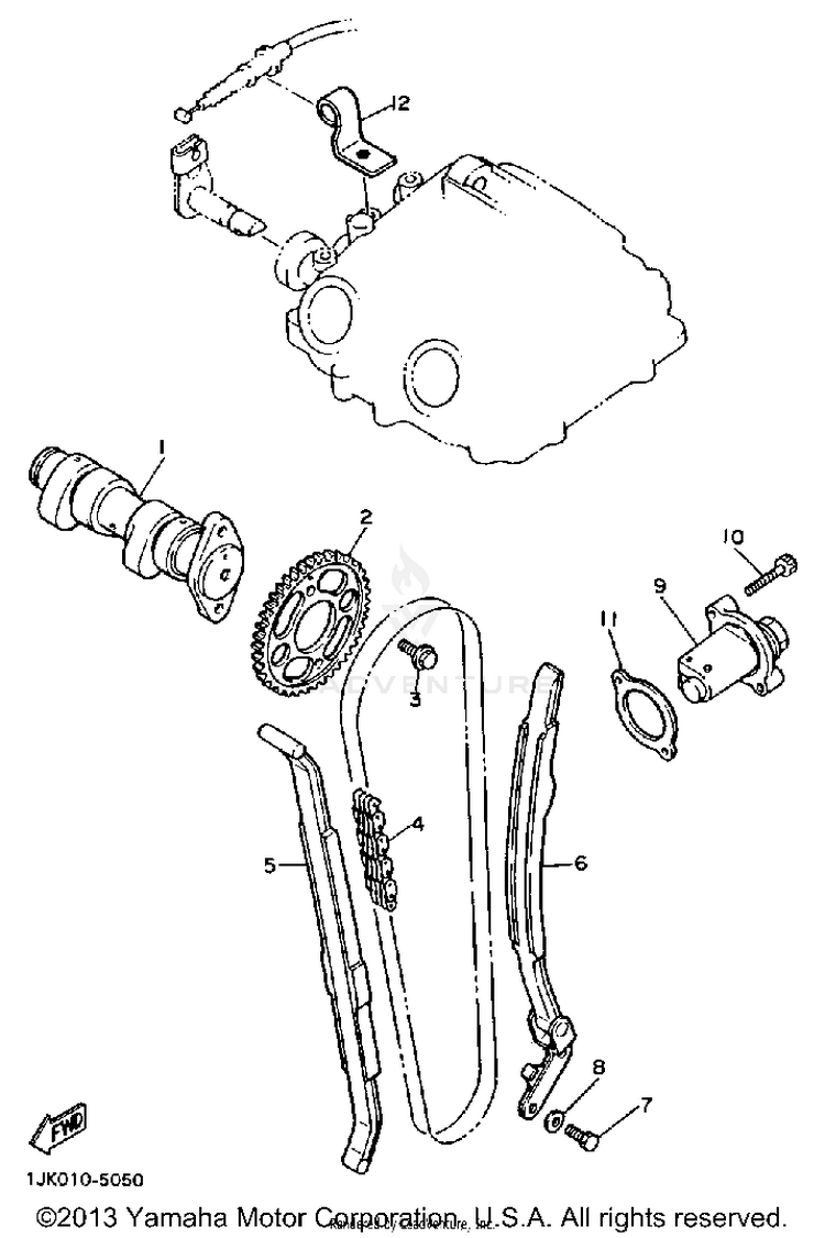 Camshaft - Chain Schematic