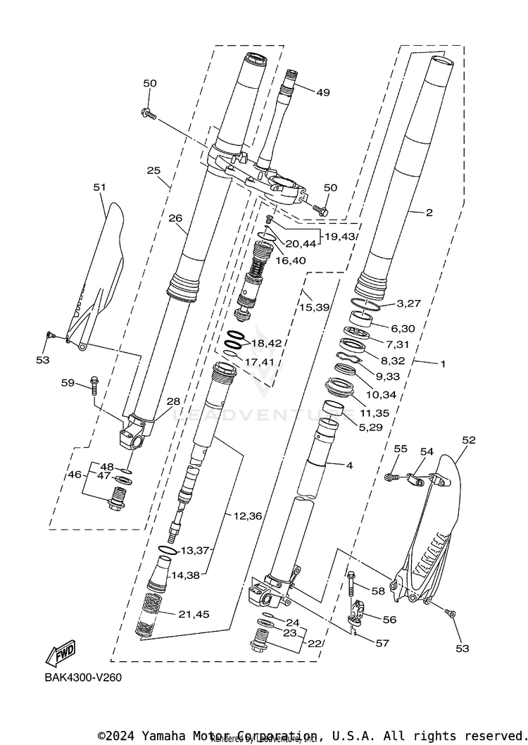Front Fork Schematic