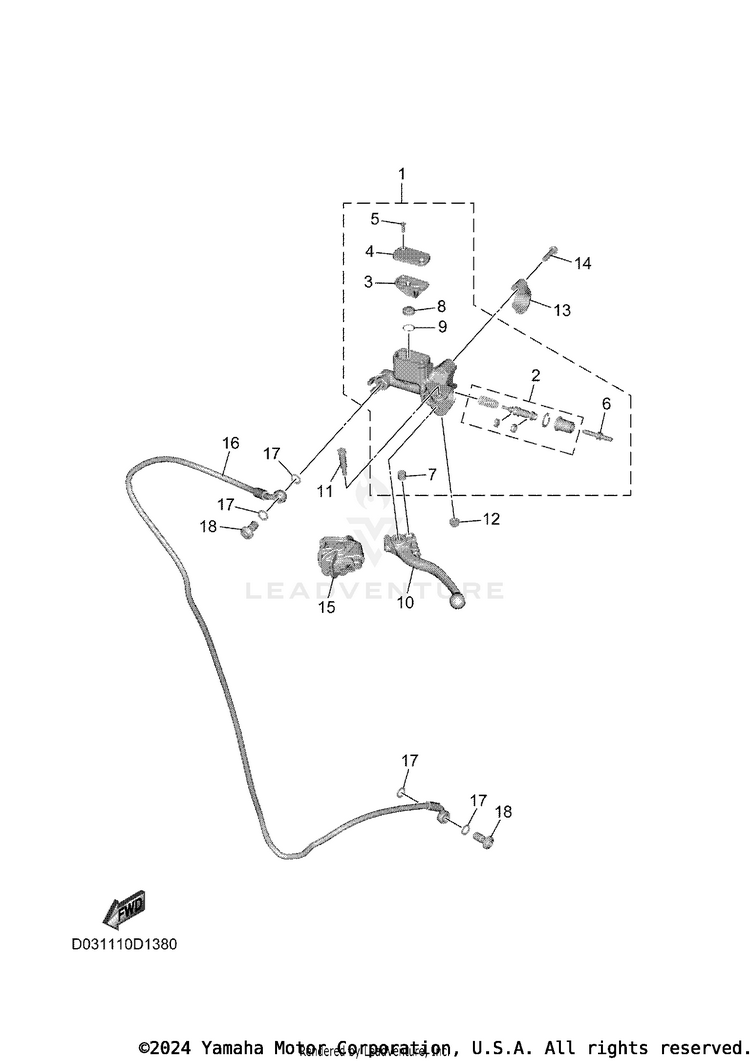 Front Master Cylinder 2 Schematic