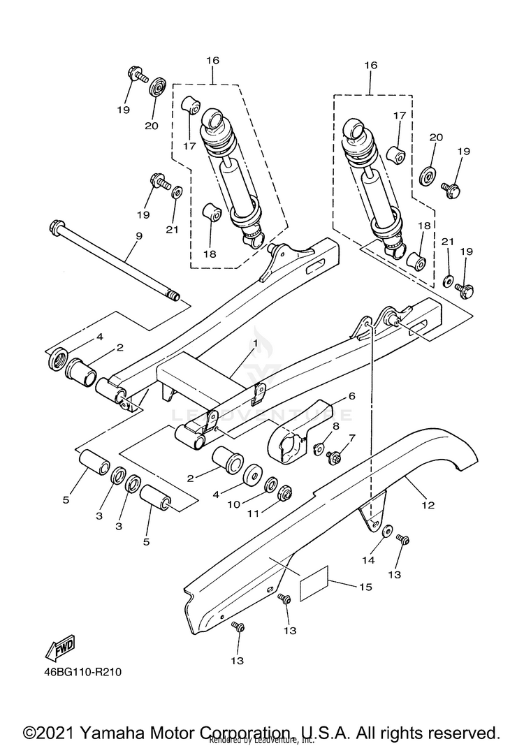 Rear Arm Suspension Schematic