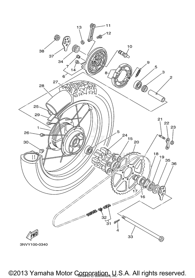 Rear Wheel Schematic
