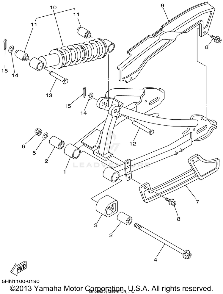 Rear Arm Suspension Schematic