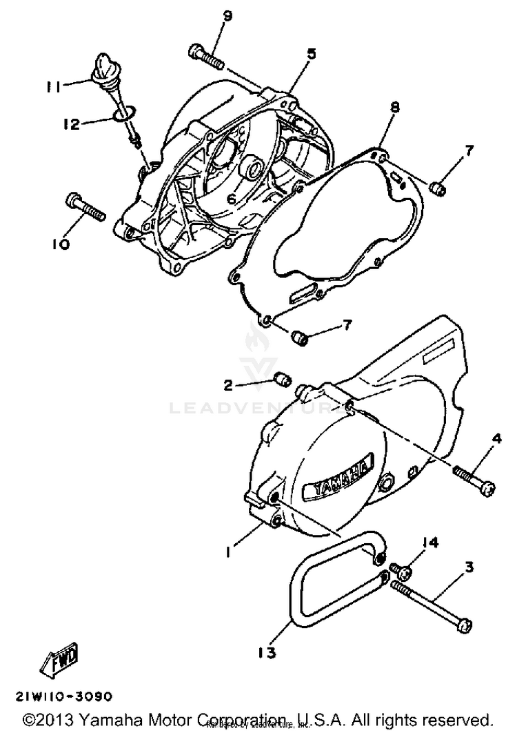 Crankcase Cover Schematic