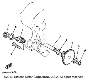 Tachometer Gear Schematic
