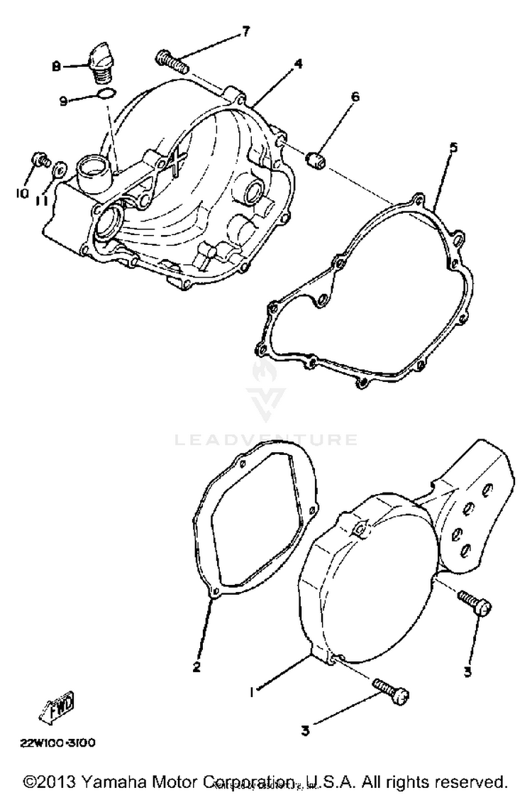 Crankcase Cover Schematic
