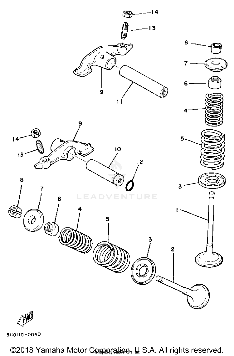 Valve BIG WHEEL ELEC START - BW200ES - 1986 Schematic