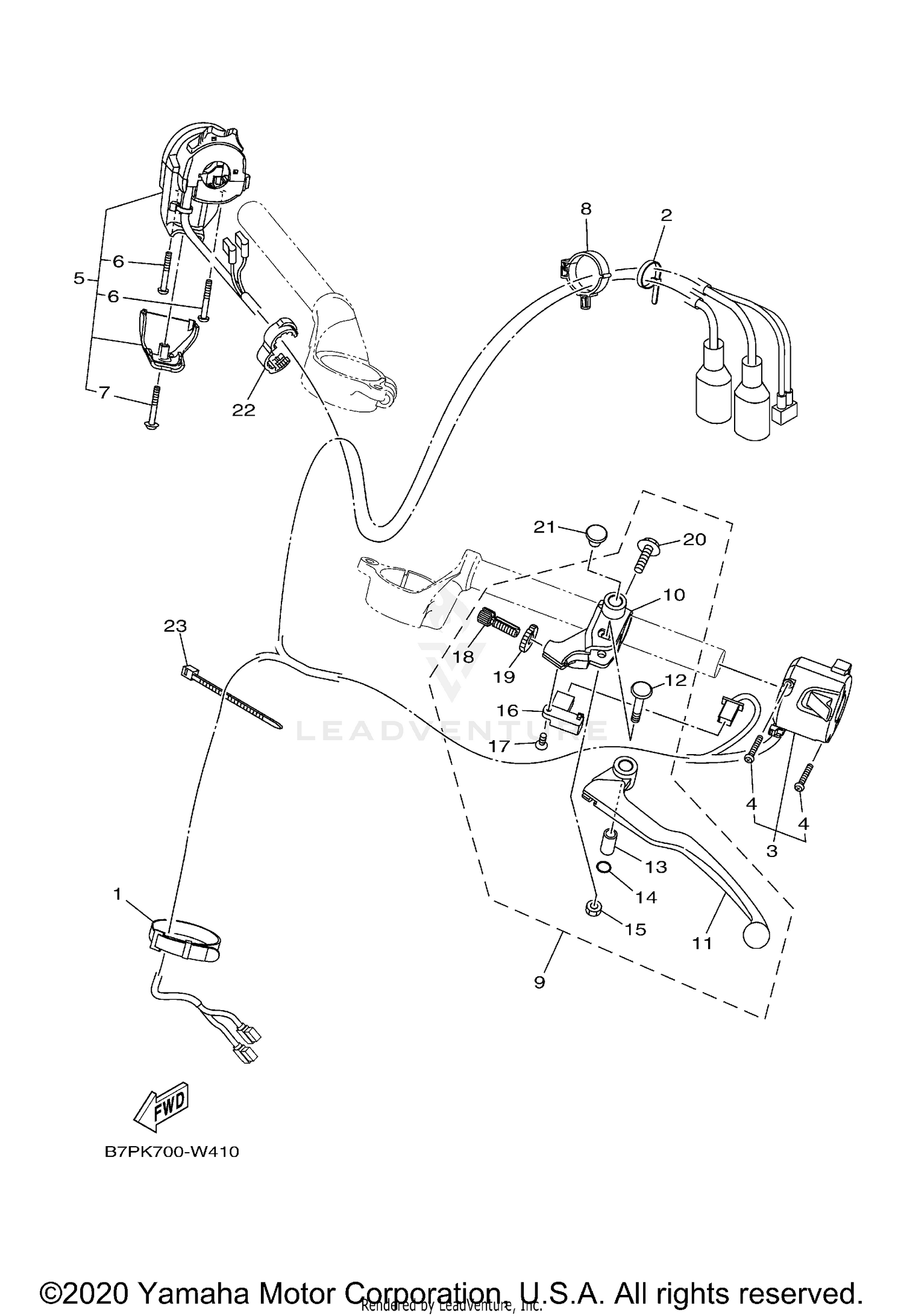 HANDLE SWITCH LEVER