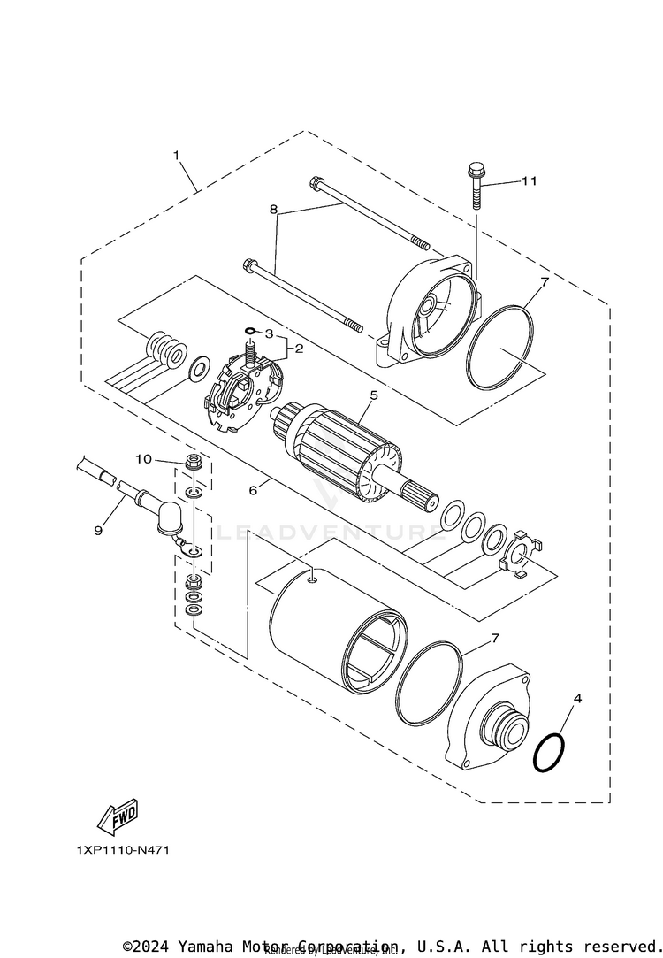 Starting Motor Schematic