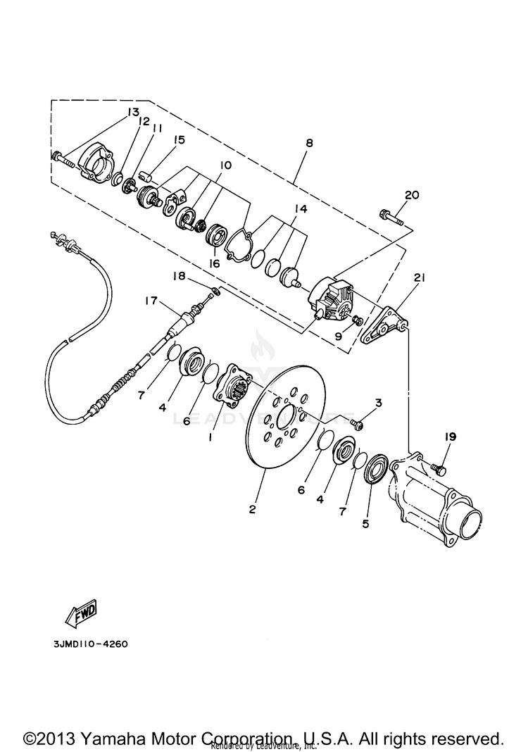 Rear Brake Schematic