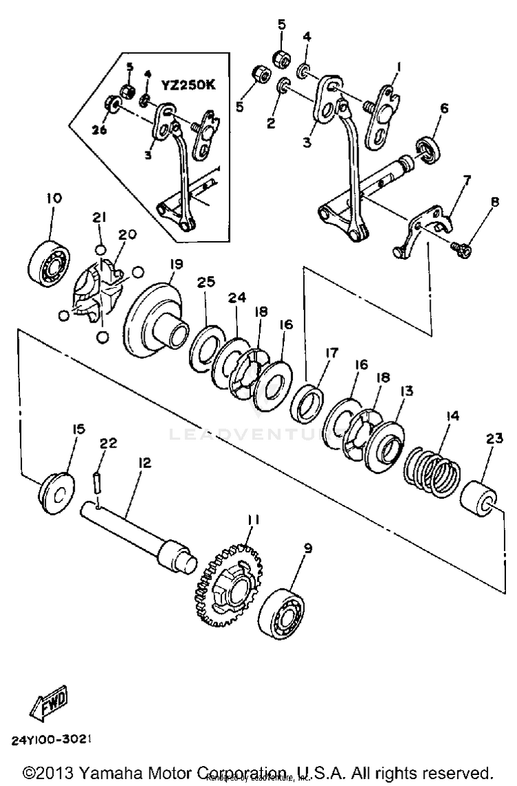 Governor Yz250k L Schematic