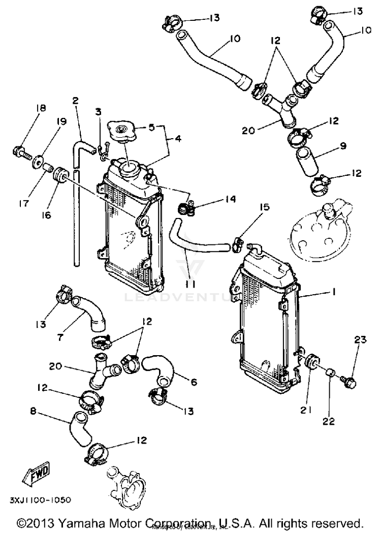 Radiator Hose Schematic