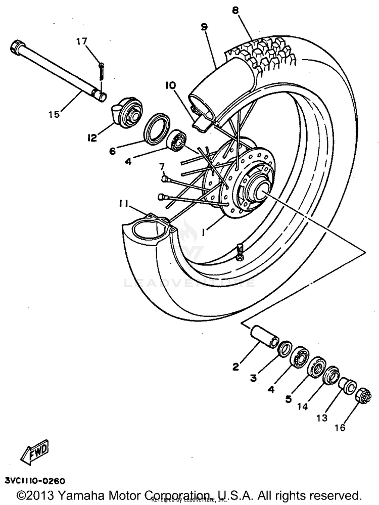 Front Wheel Schematic
