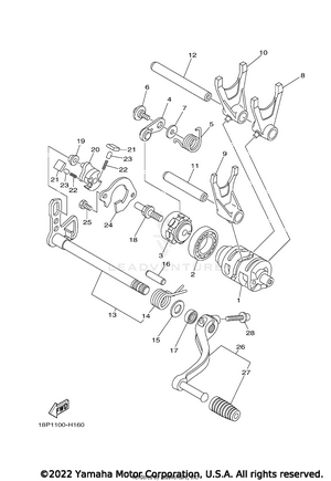 Shift Cam Fork Schematic
