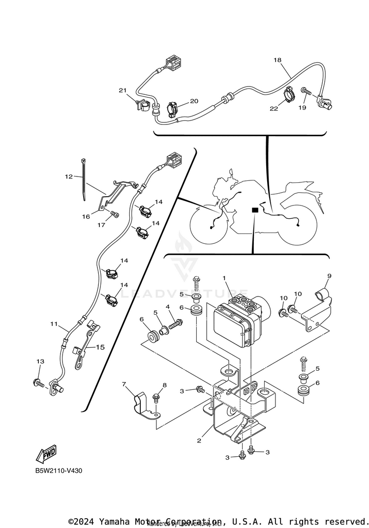 Electrical 3 MT-03 - MT03MB - 2021 Schematic