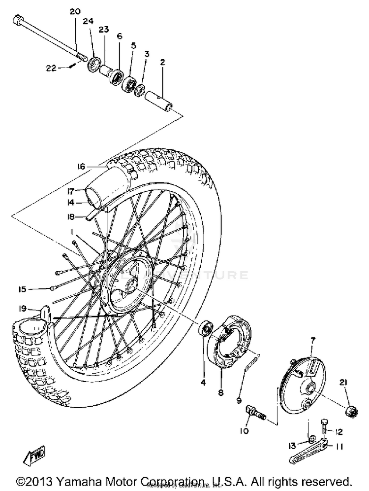 Front Wheel Schematic