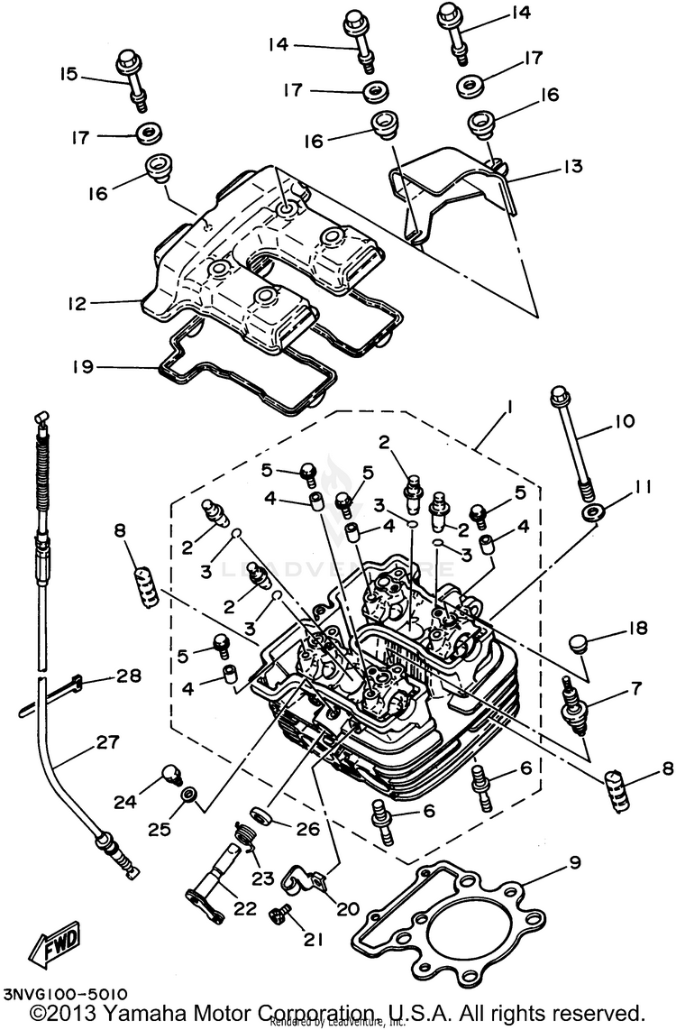 Cylinder Head Schematic