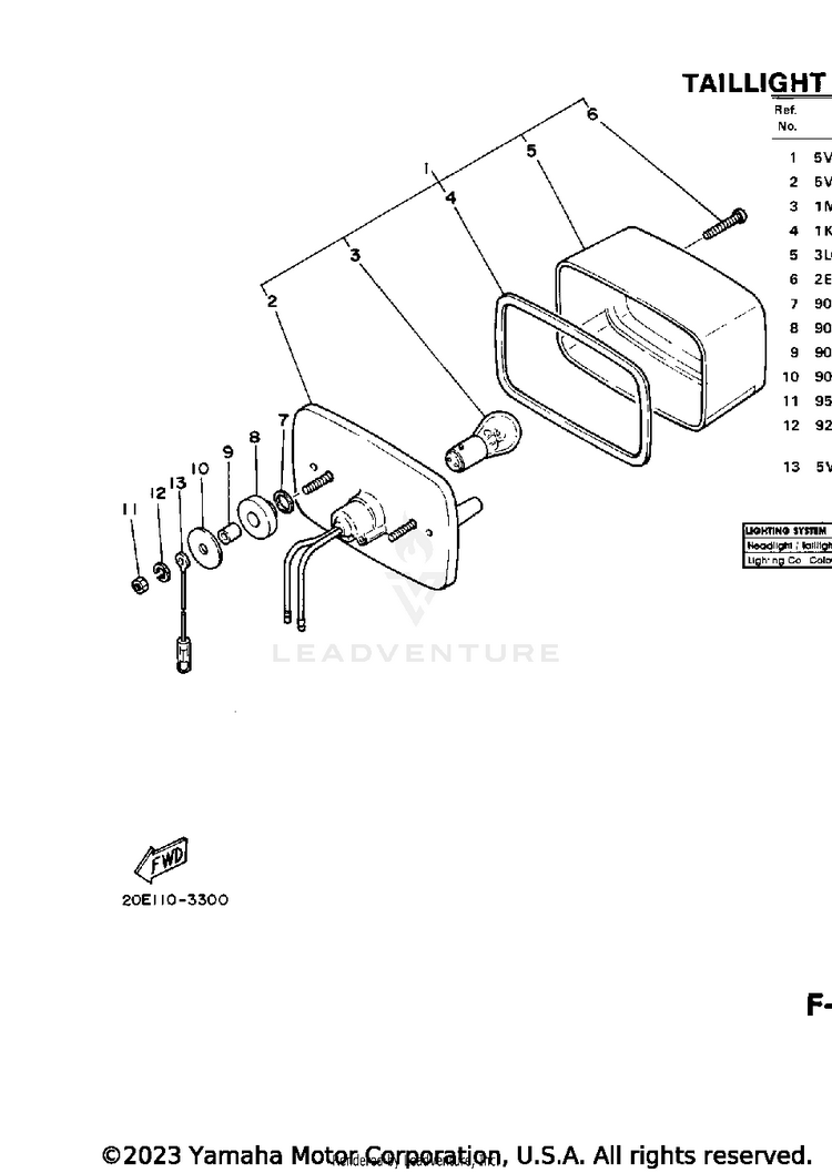 Taillight Schematic