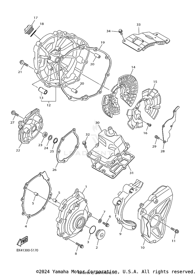 Crankcase Cover 1 Schematic