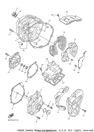 Crankcase Cover 1 Schematic