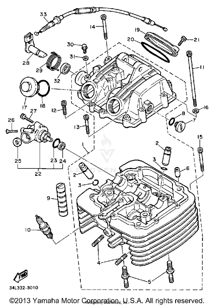 Cylinder Head Schematic