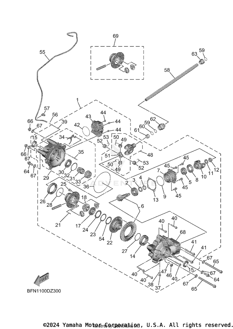 Front Differential Schematic