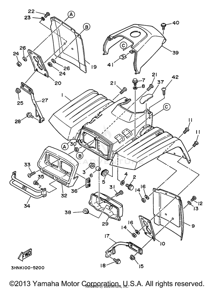 Front Fender Schematic