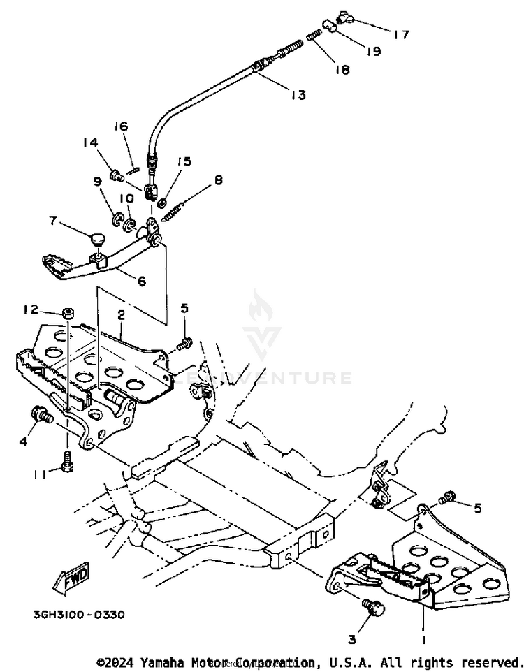 Stand - Footrest Schematic