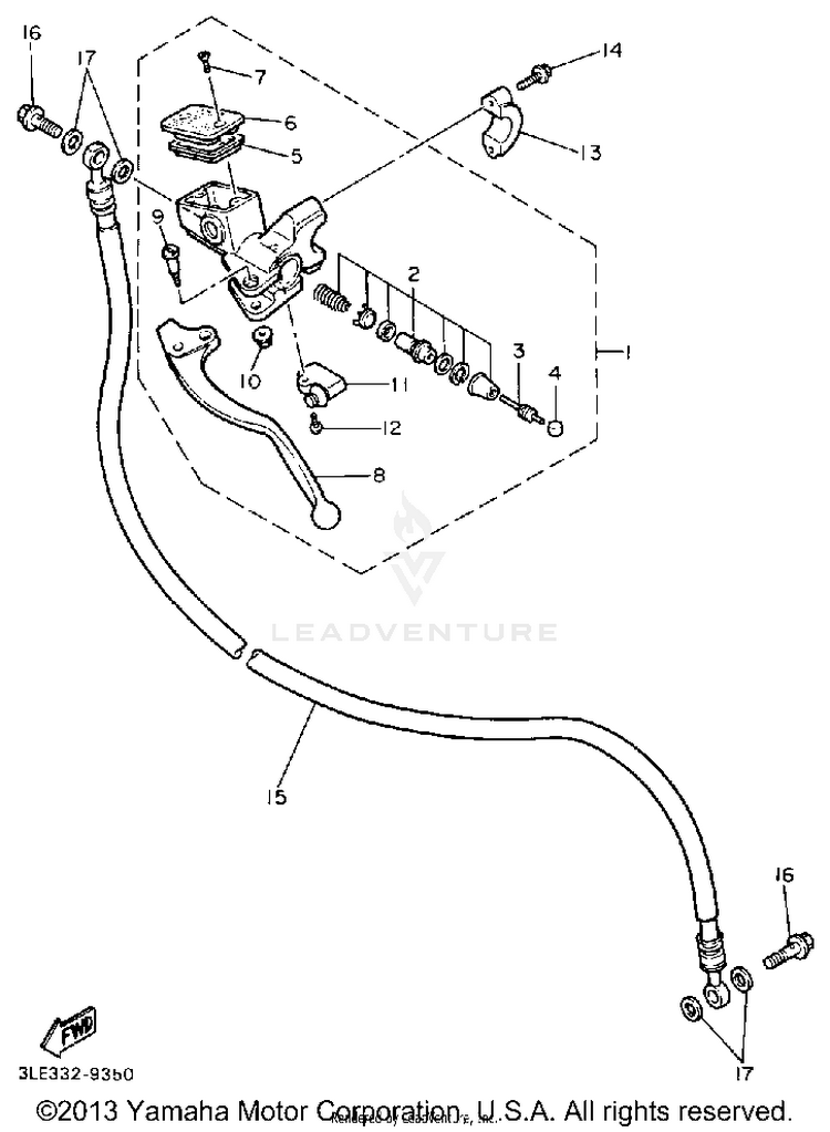 Front Master Cyinder 2 Schematic