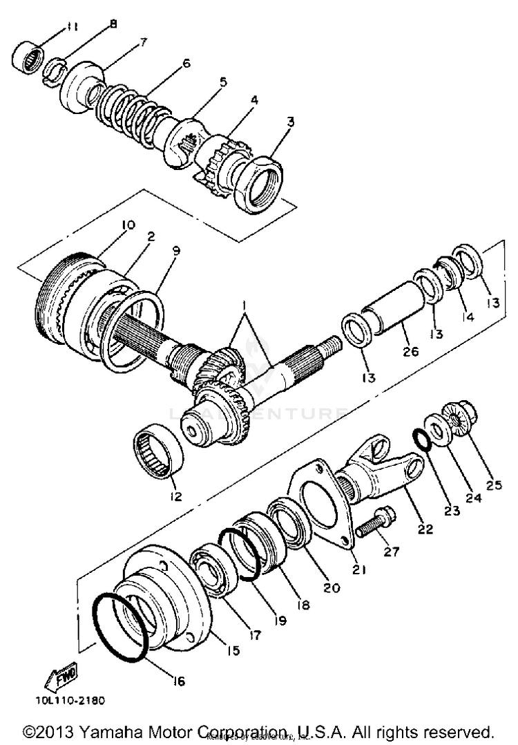 Middle Drive Gear Schematic
