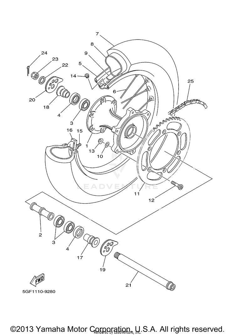 Rear Wheel Schematic