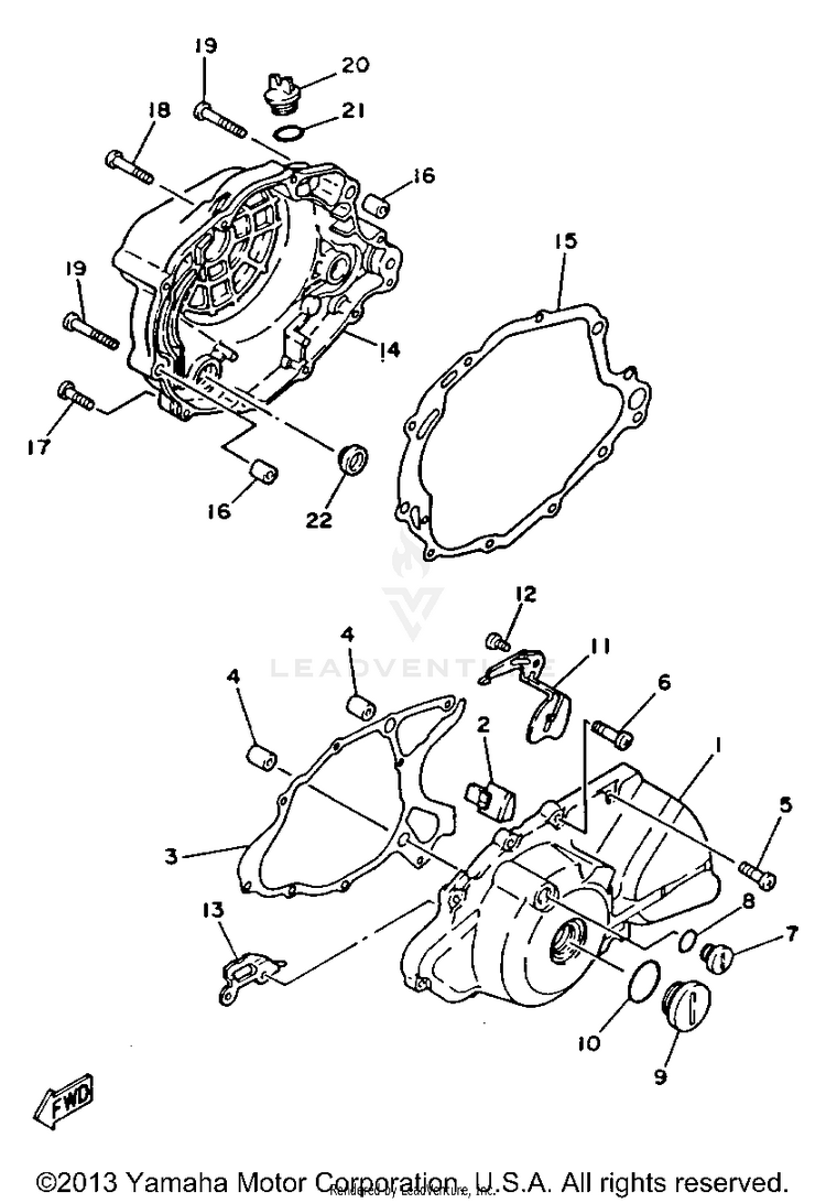 Crankcase Cover Schematic