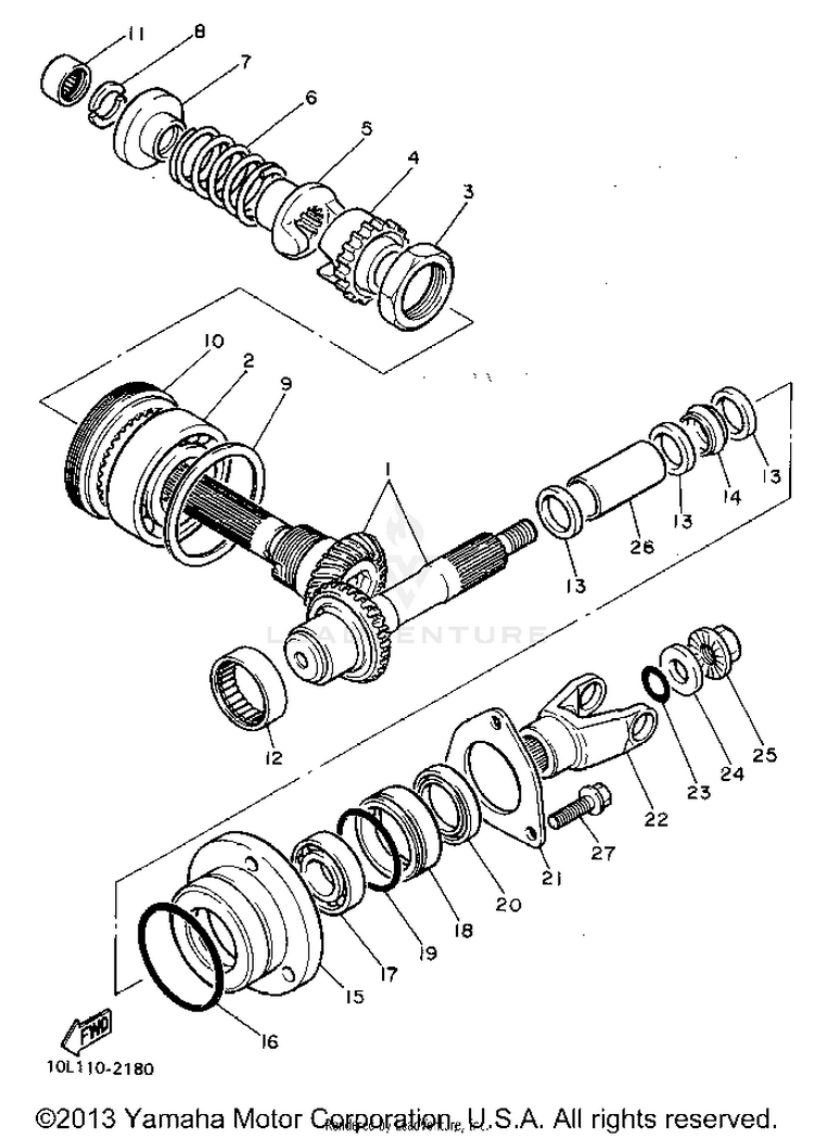 Middle Drive Gear Schematic
