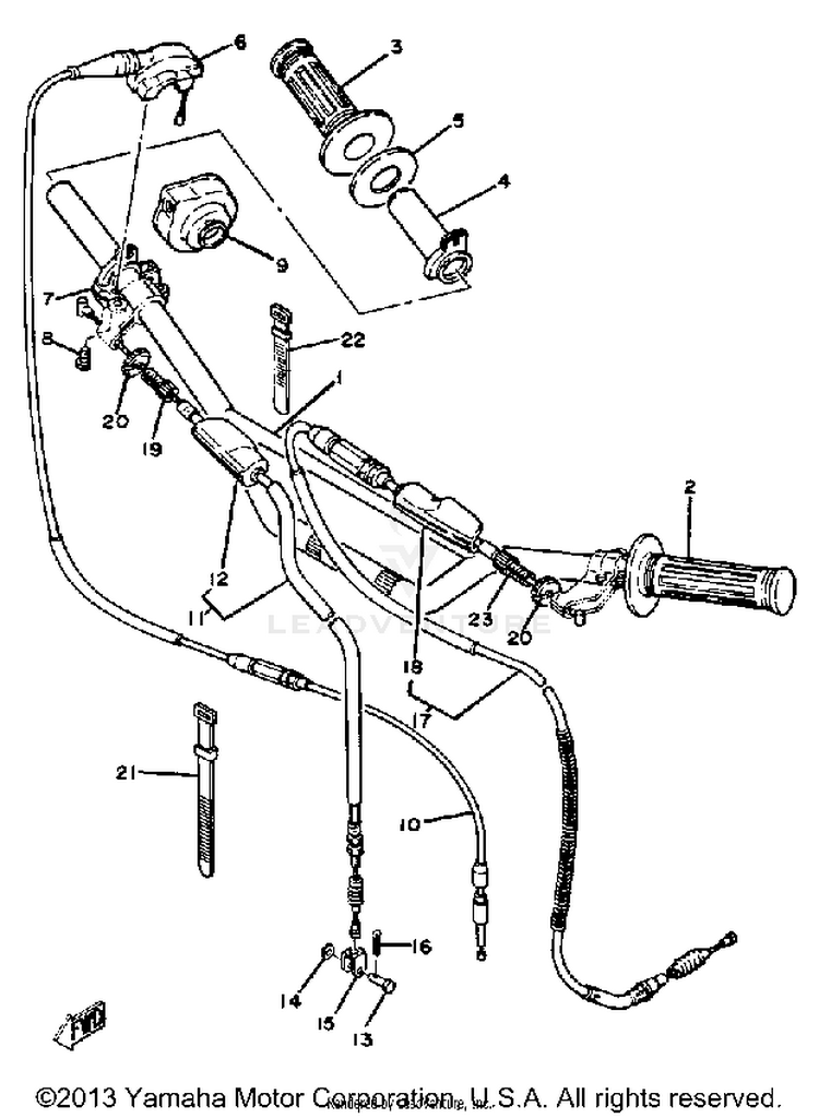 Handlebar - Cable Yz125g Schematic