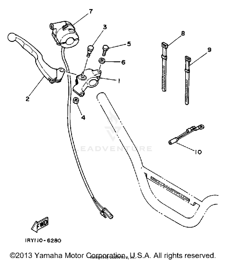 Handle Switch-Lever Schematic