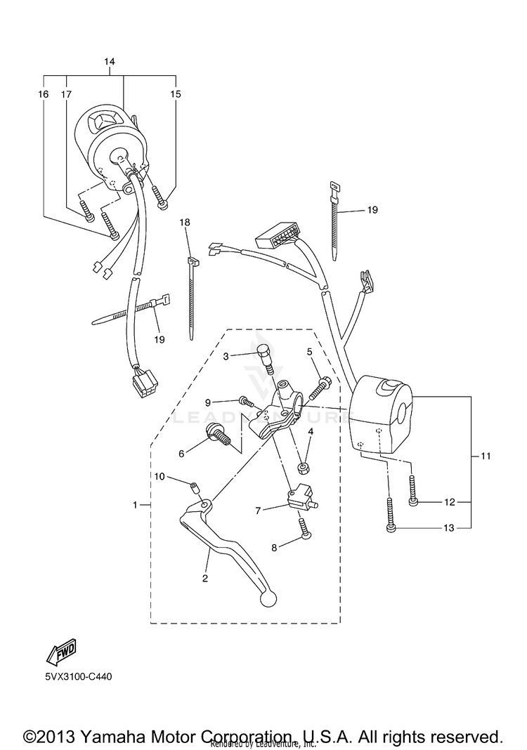 Handle Switch Lever Schematic