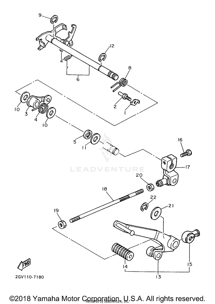 Shift Shaft Schematic