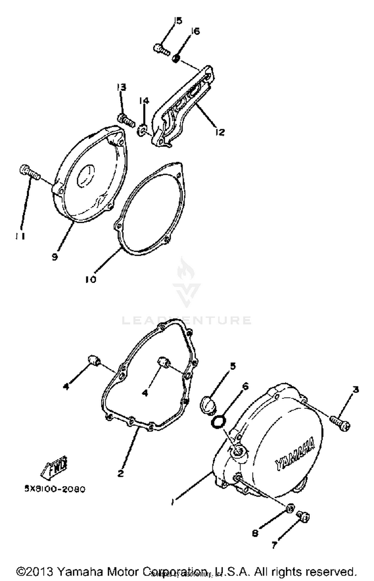 Crankcase Cover Schematic