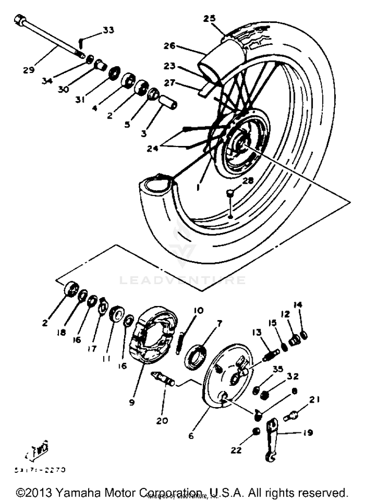 Front Wheel Schematic