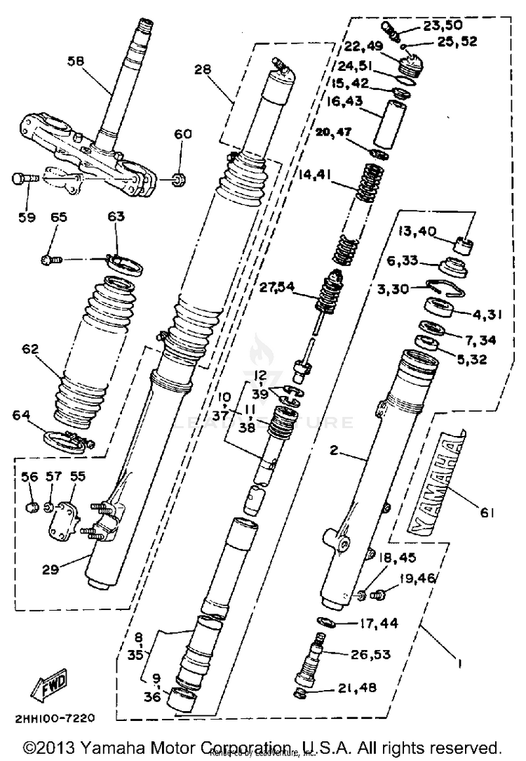 Front Fork Schematic