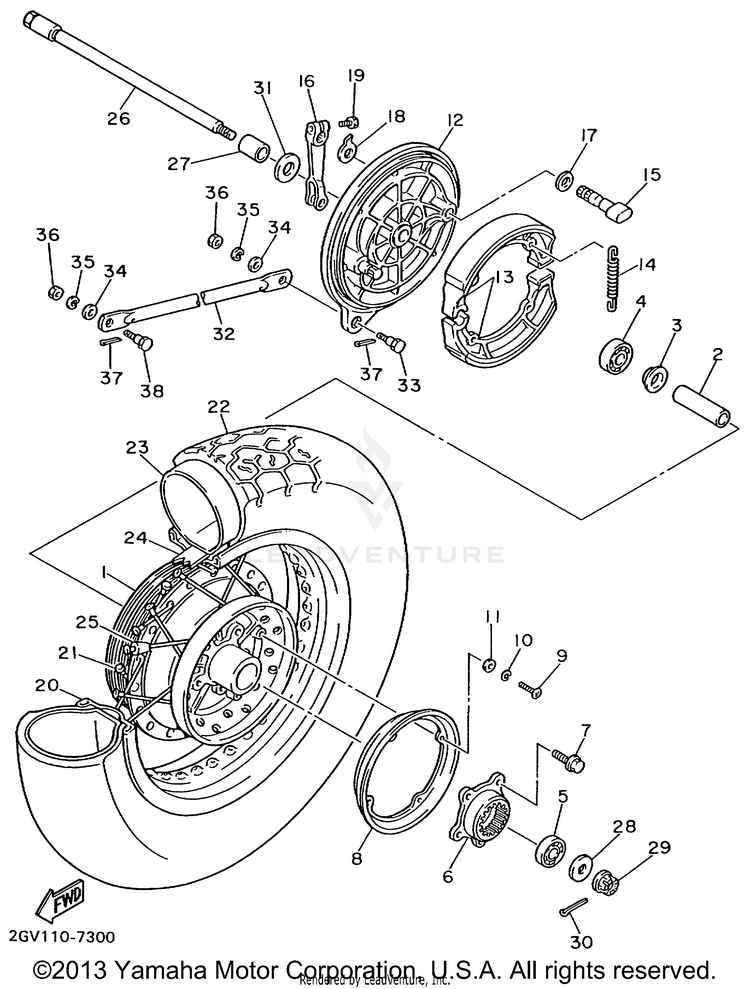 Rear Wheel Schematic
