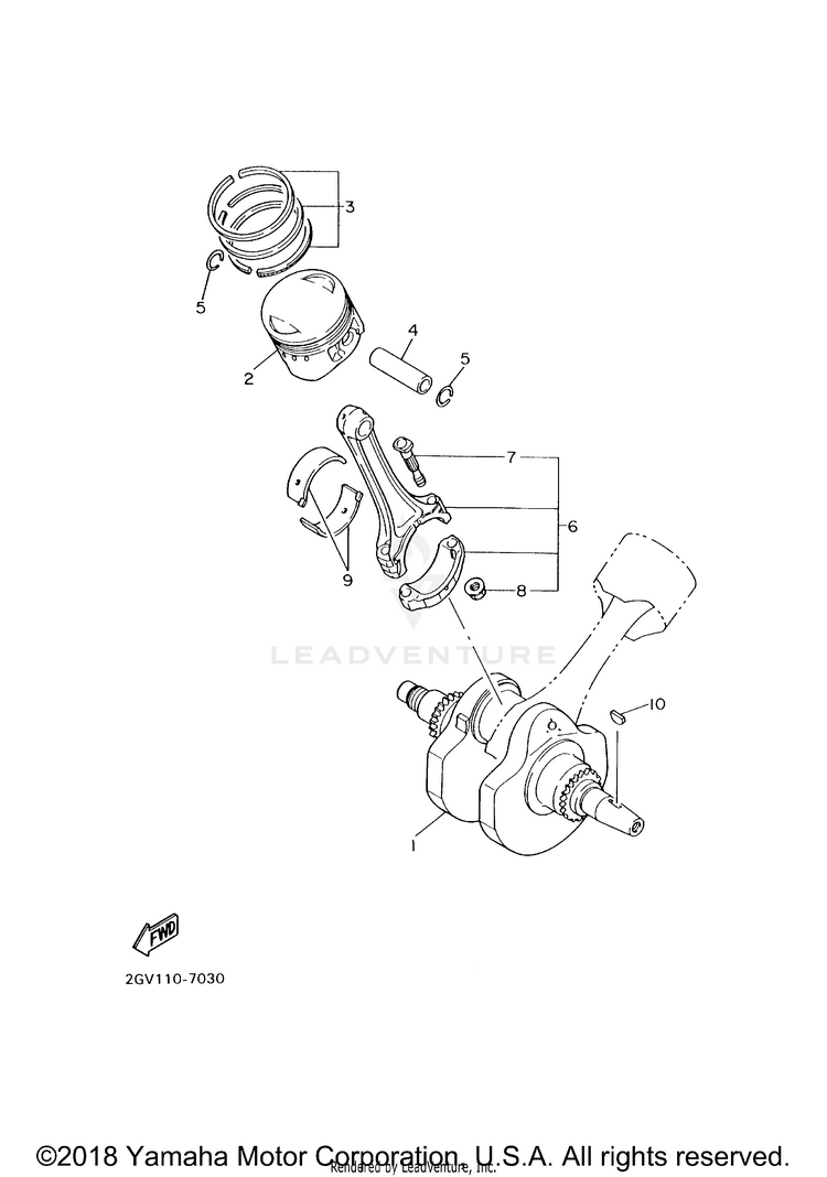 Crankshaft Piston Schematic