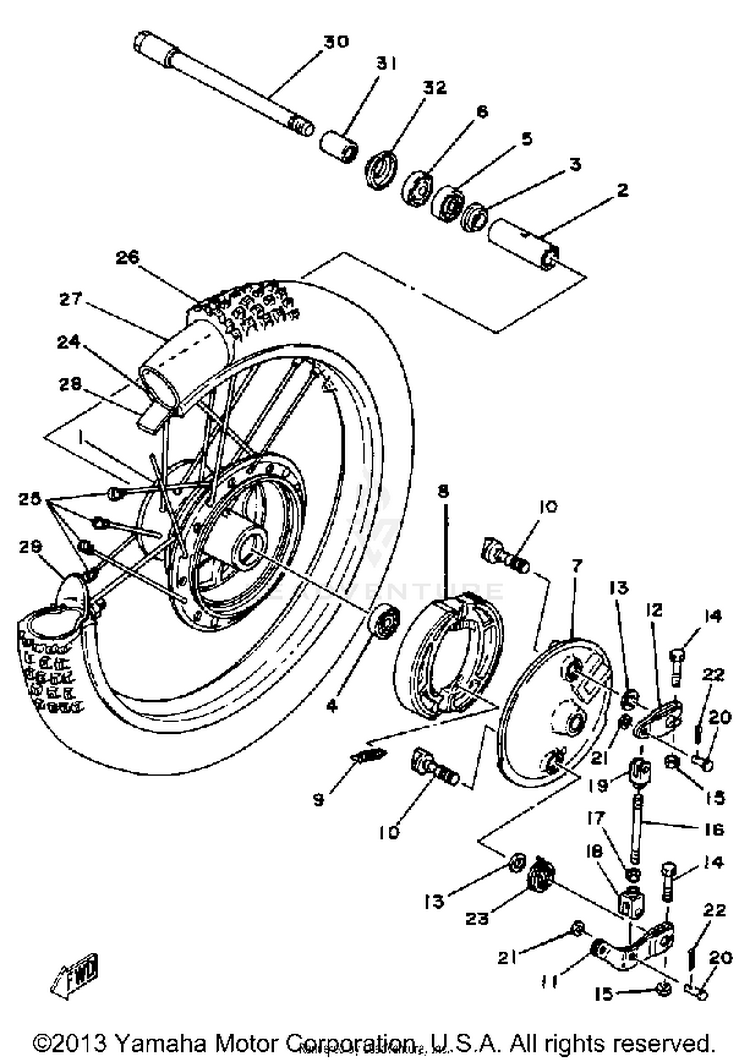 Front Wheel Schematic