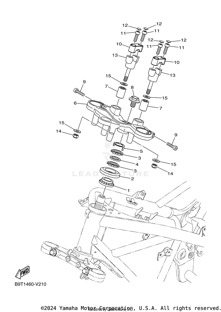 Steering MT-03 - MT03MB - 2021 Schematic
