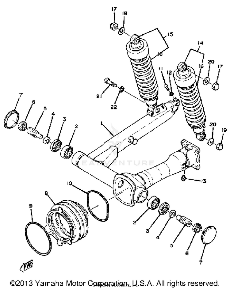Rear Arm-Rear Cushion Schematic