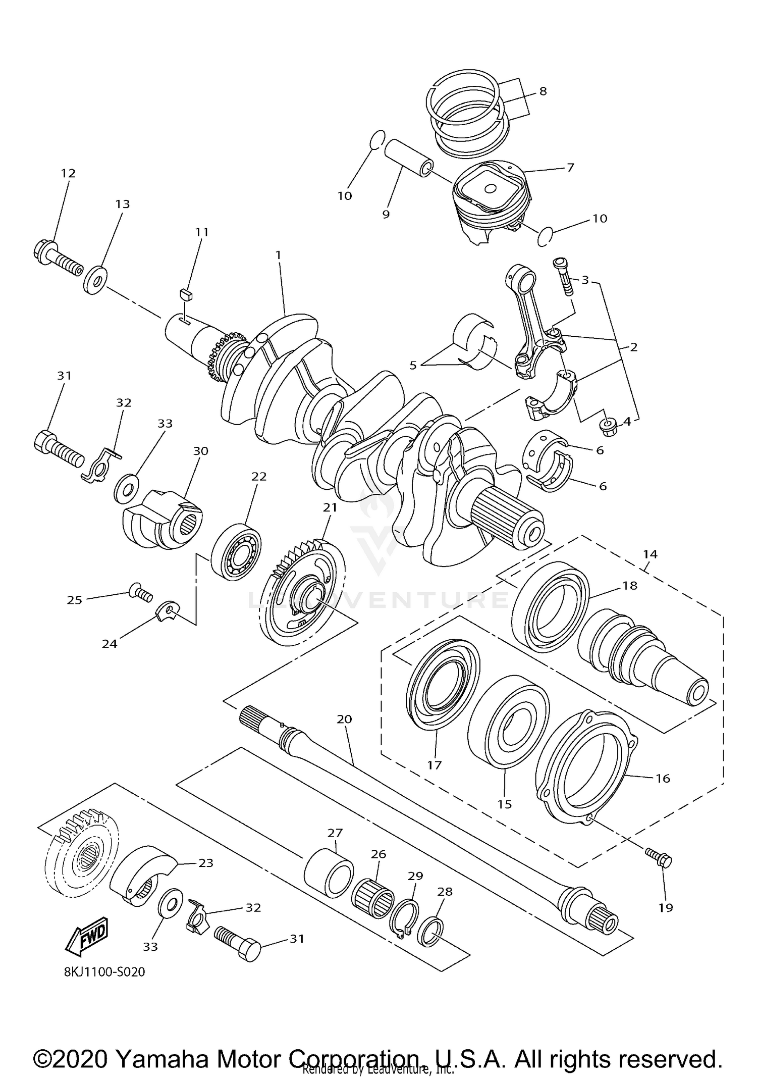 CRANKSHAFT PISTON