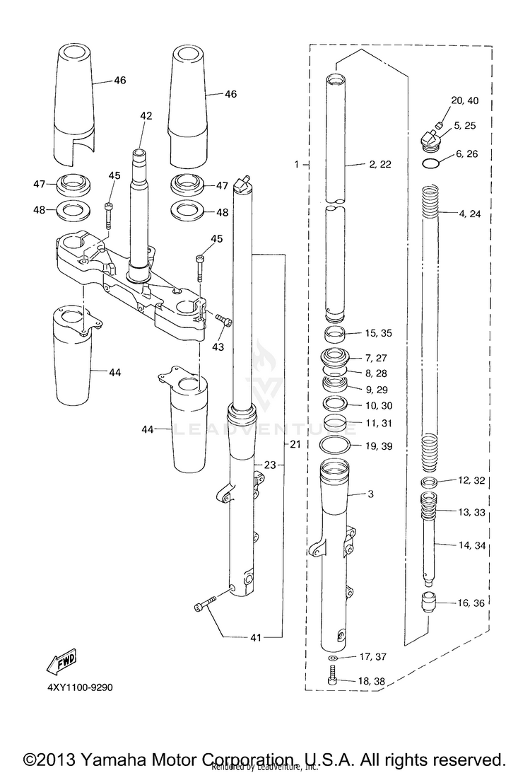 Front Fork Schematic
