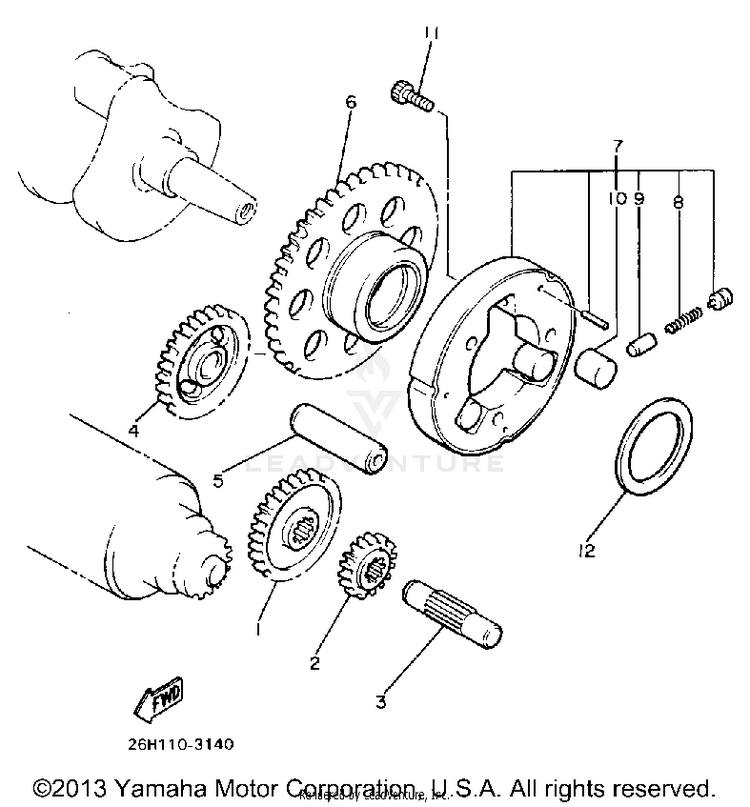 Starter Clutch Schematic