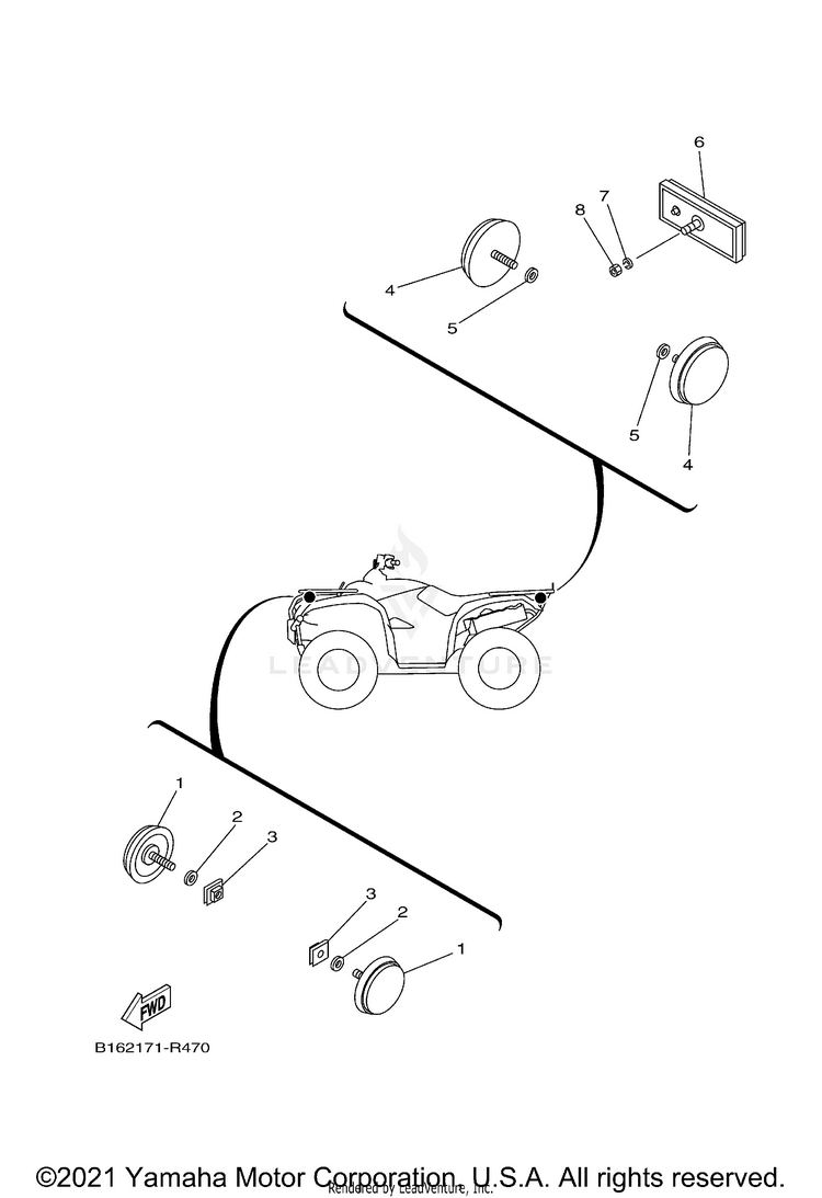 Electrical 2 KODIAK 700 EPS - YFM70KPANG - 2022 Schematic