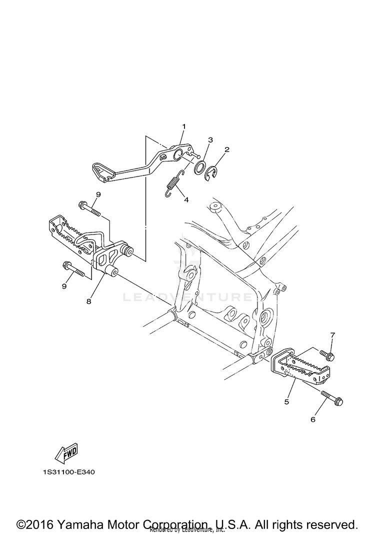 Stand Footrest Schematic